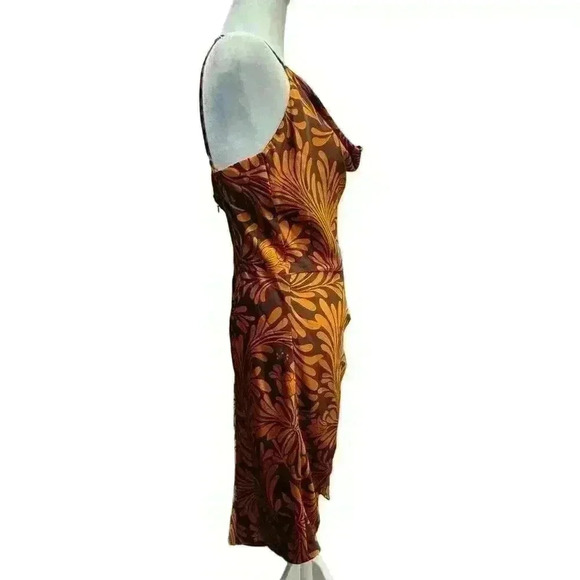 DRESS FORUM DECO ASYMETRICAL HEM MINI DRESS OPEN BACK SPAGHETTI STRAP SIZE L - Picture 6 of 16